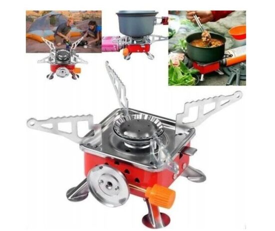 Mini dujinė viryklė sulankstoma, turistinė